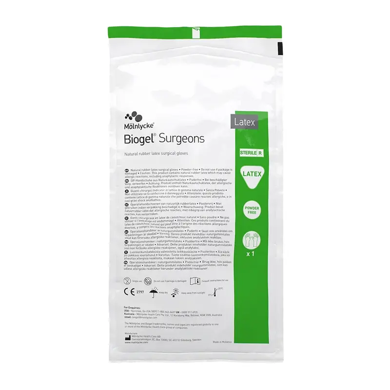 Biogel Surgeons Surgical Glove Size 7.5 Sterile Latex Standard Cuff Length Micro-Textured Straw Not Chemo Approved (184862_CS) 200/CS