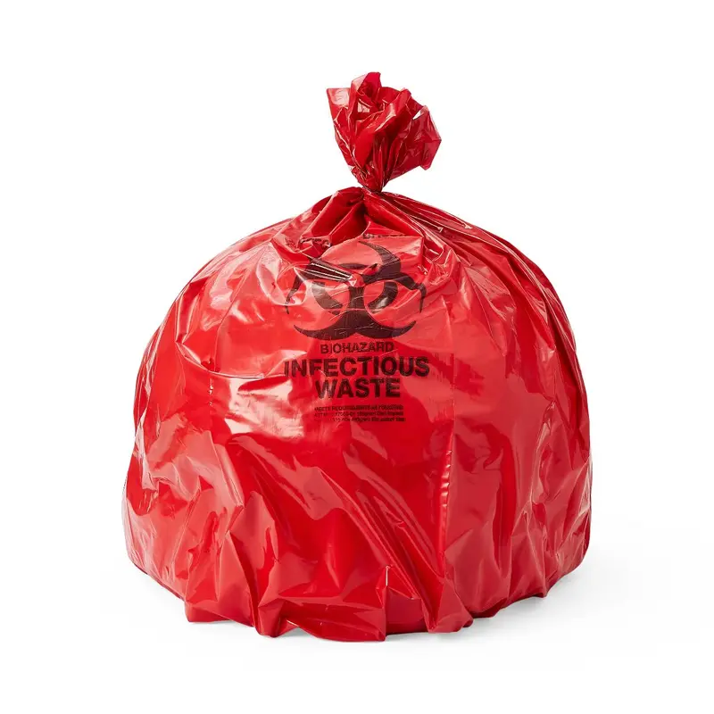 Biohazard Liner, Red, 40 x 46, 3.0 Mil, Flat, 75/CS (EVSBL40463RPF) Case of 75