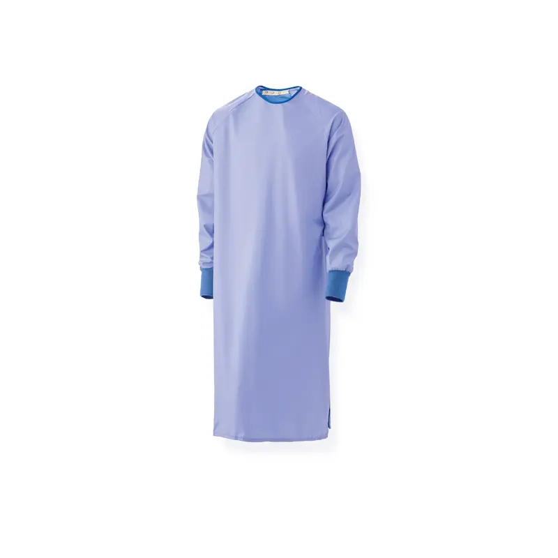 Blockade Reusable Cover Gown, 1-Ply, Ceil Blue, AngelStat Back, Snaps at Neck, Ties at Back, Size XL, 12/DZ (MDT012091XL) 1 Dozen