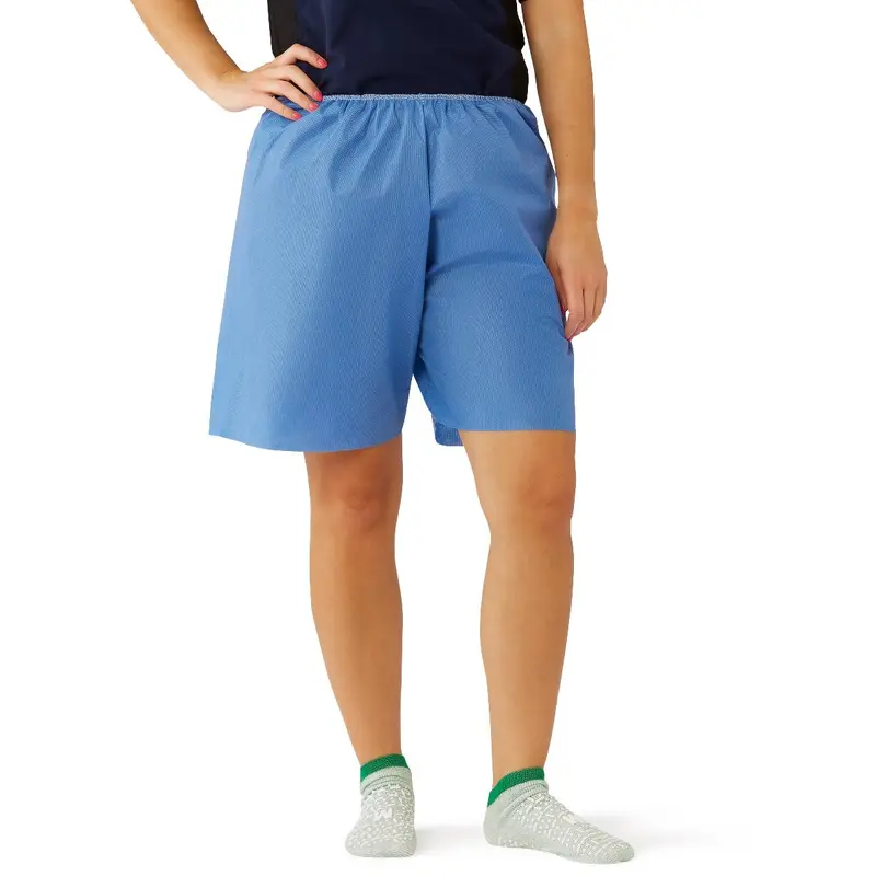 Blue Multilayer Disposable Exam Shorts with Elastic Waist, Size 2XL, 30/CS (NON27209XXL) Case of 30