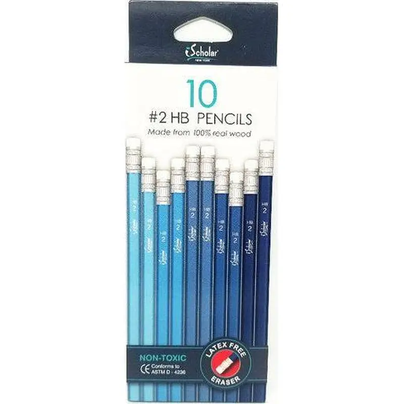 #2 HB PENCIL BLUE COLORS