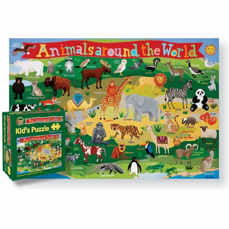 ANIMALS AROUND THE WORLD PUZZLE