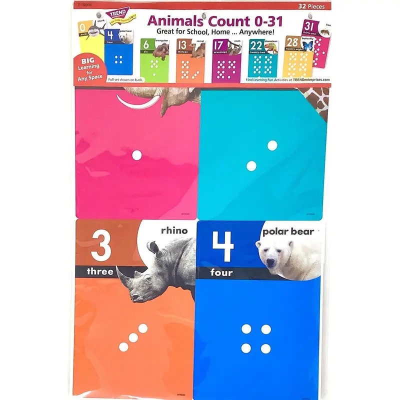 Animals Count 0-31 Learning Set