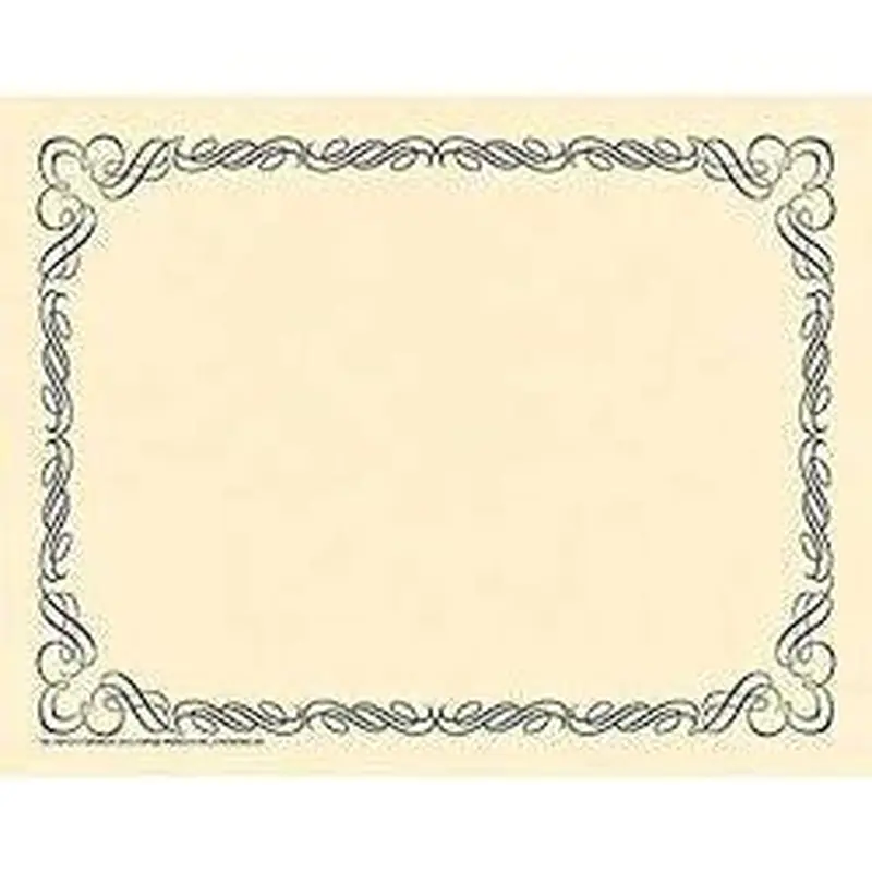 ARABESQUE BLACK BORDER PAPER
