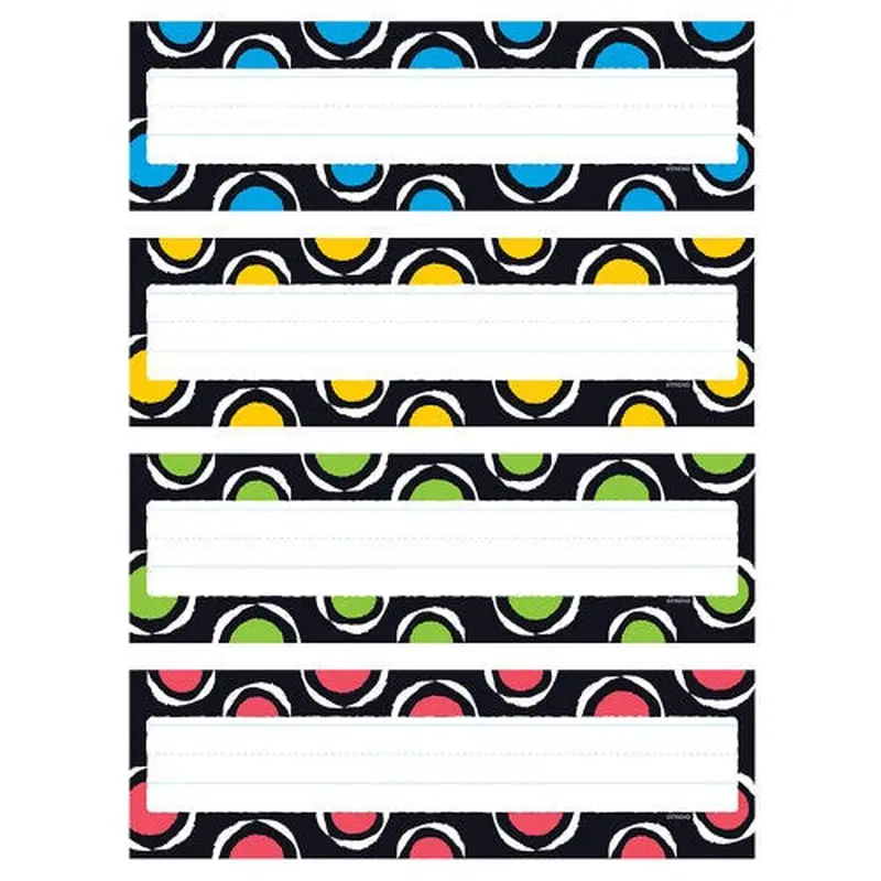 BOLD STROKES CIRCLES NAME PLATES