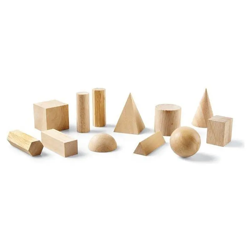 WOODEN GEOMETRIC SOLIDS SETS