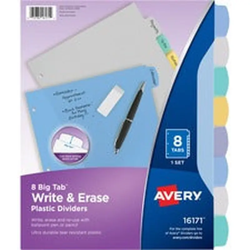 Avery® Big Tab Write & Erase Durable Dividers