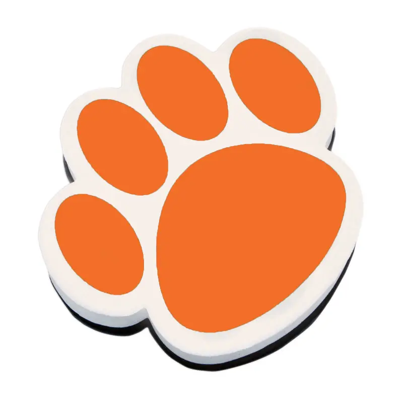 Ashley Orange Paw Magnetic Whiteboard Eraser, 3.75" (ASH 10006)