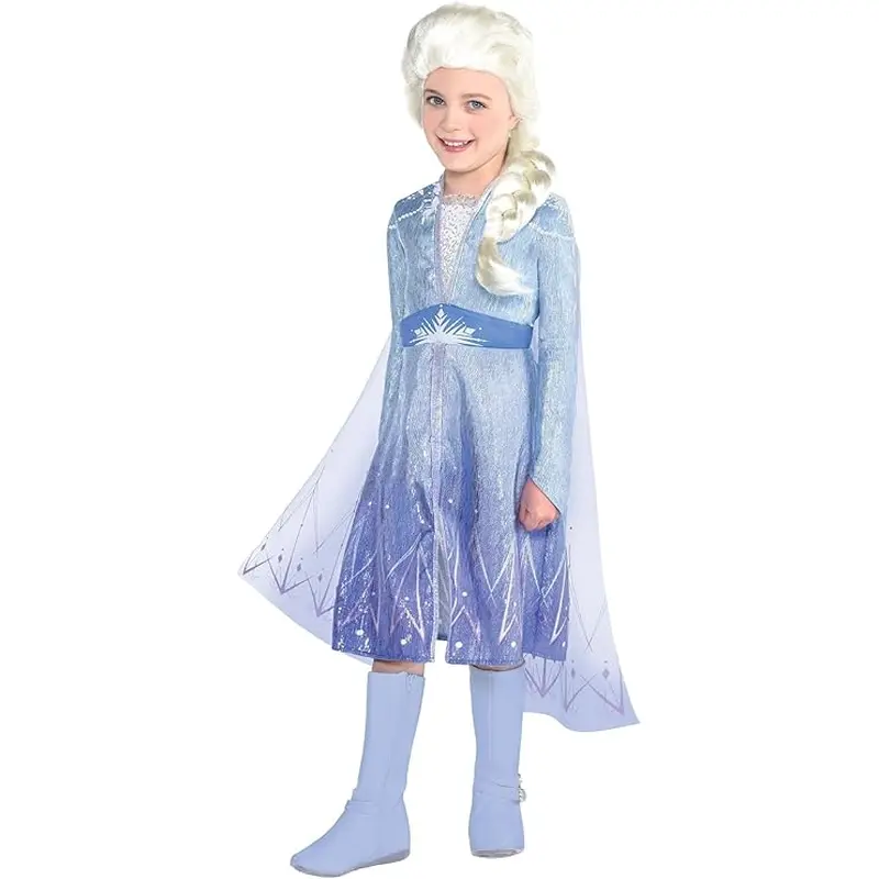 Amscan Frozen 2 Elsa Costume, Medium 8-10 (8404222)