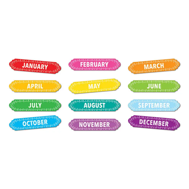 Ashley Magnetic Months of the Year Chalk Loops Column Headers (ASH 19022)