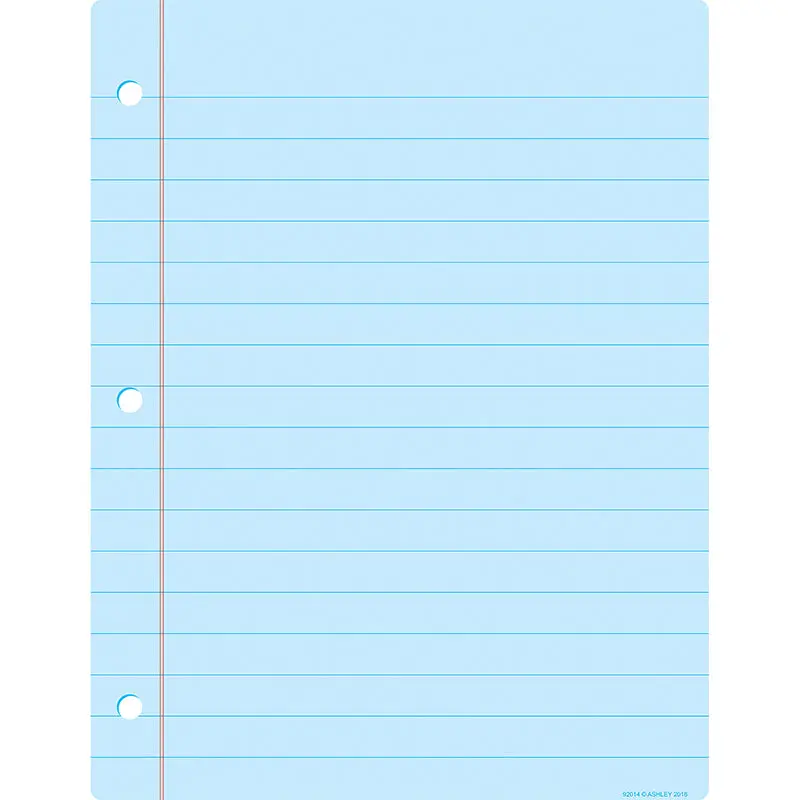 Ashley Smart Large Poly Chart Notebook Paper, Blue, Dry-Erase Surface (ASH 92014)