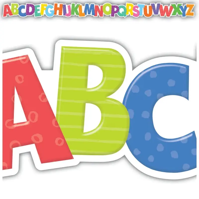 Teacher Created Resources Colorful Alphabet Die-Cut Border Trim (TCR 6916)