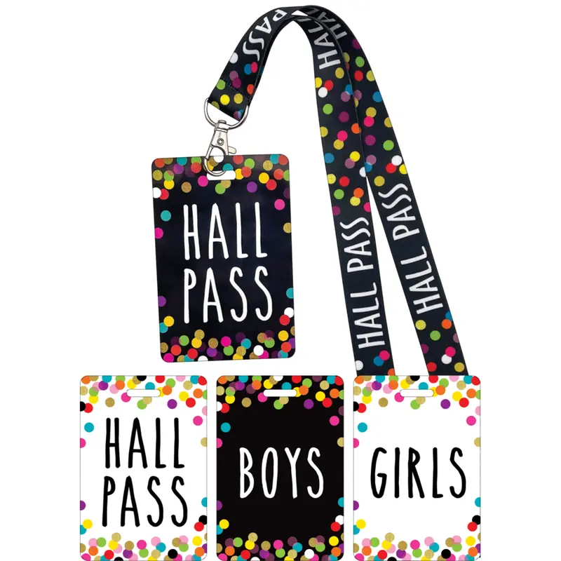 Teacher Created Resources Confetti Hall Pass Lanyard (TCR 20319)