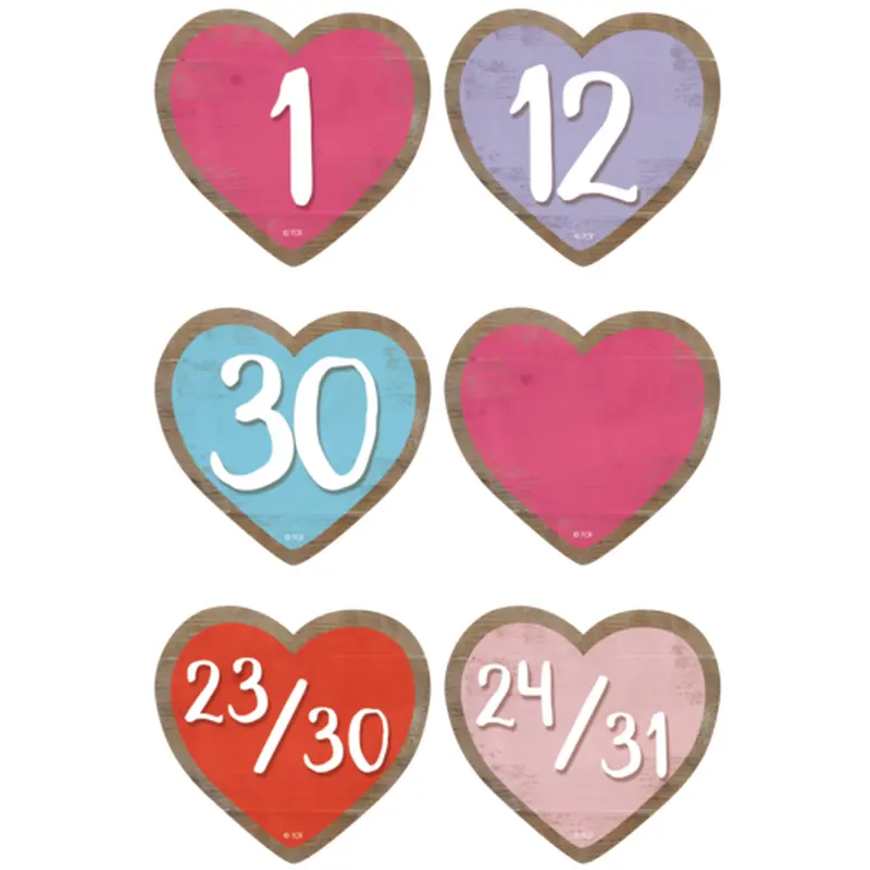 Teacher Created Resources Home Sweet Classroom Hearts Calendar Days (TCR8550)