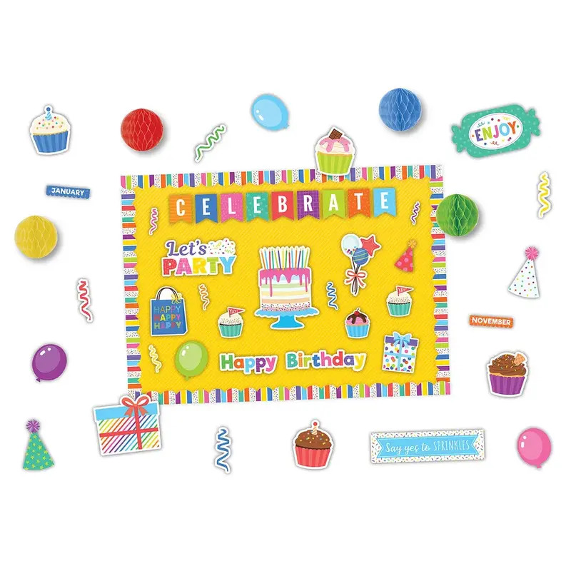 Teacher Created Resources Colorful Happy Birthday Create & Decorate Quick Kit (TCR 9465)