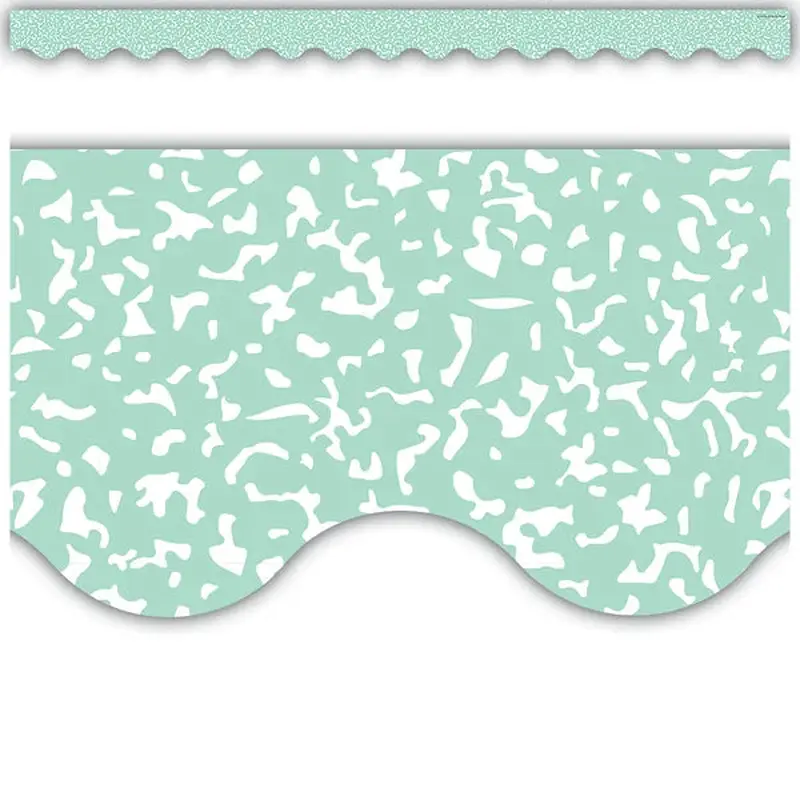 Teacher Created Resources Composition Green Scalloped Border Trim (TCR 9314)