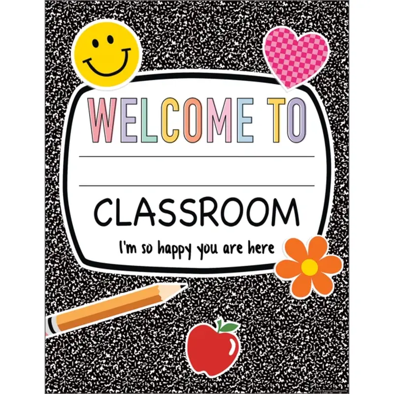 Teacher Created Resources Cool for School Composition Welcome Chart (TCR 7378)