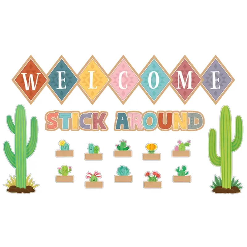Teacher Created Resources Happy Cactus Crew Welcome Bulletin Board (TCR 6953)