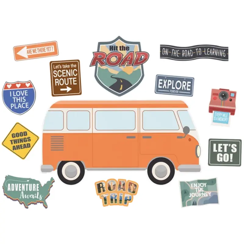 Teacher Created Resources Moving Mountains Road Trip Hit the Road Bulletin Board (TCR 9222)