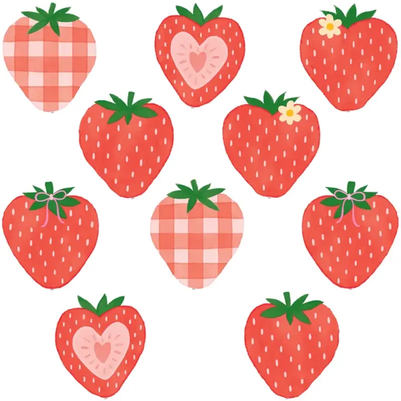 Teacher Created Resources Strawberry Patch Accents (TCR 8358)