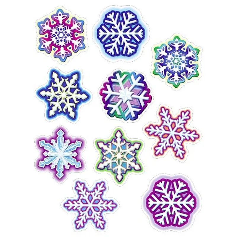 Teacher Created Snowflakes Assorted Accents Cut Outs, 30 Pcs (TCR 5243)
