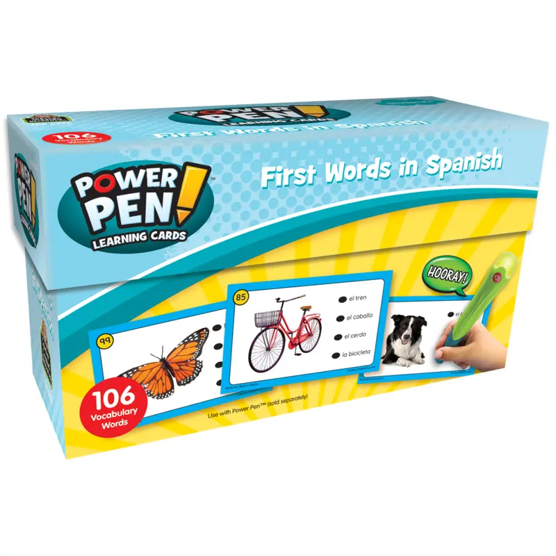 Teacher Created Resources Power Pen Learning Cards First Words in Spanish (TCR 6726)