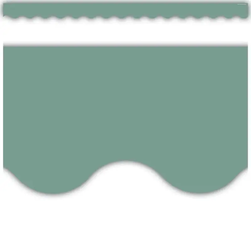 Teacher Created Resources Retreat Green Scalloped Border Trim (TCR 9244)