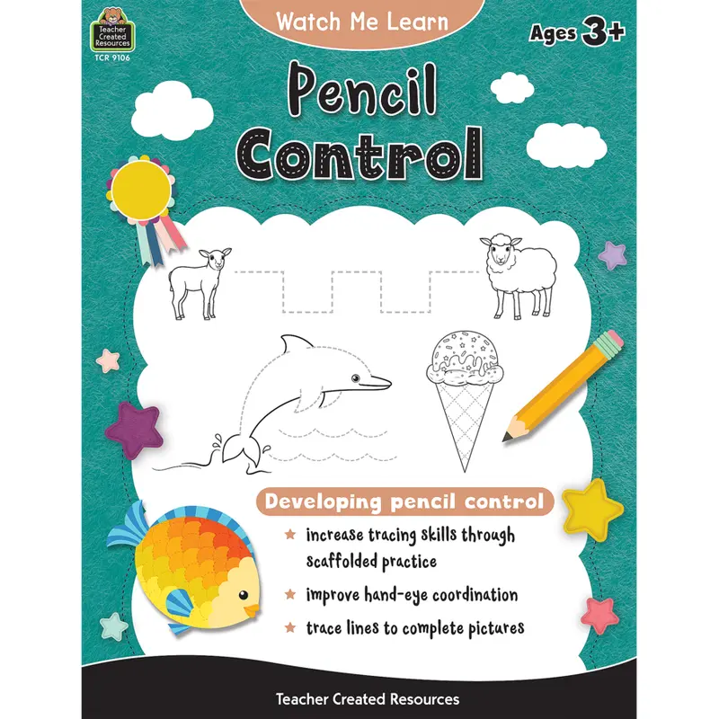 Teacher Created Resources Watch Me Learn: Pencil Control (TCR 9106)