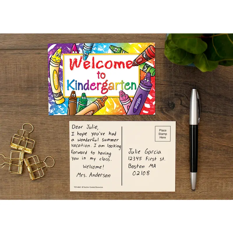 Teacher Created Welcome to Kindergarten Postcards (TCR4860)