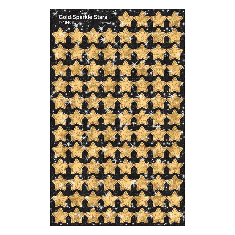 Trend Gold Stars superShapes Stickers  Sparkle (T-46403)