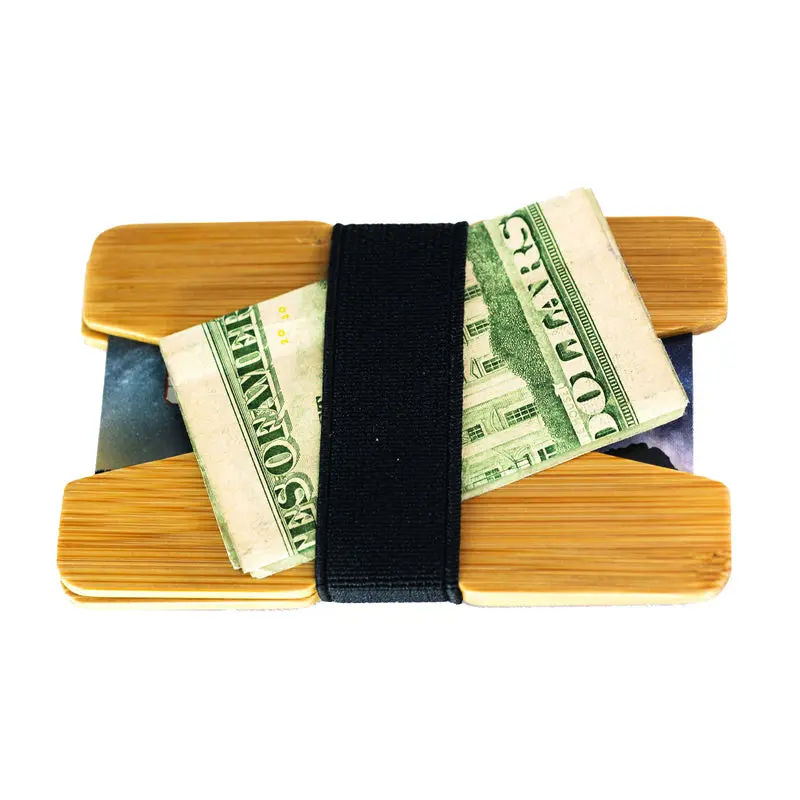 BAMBOO WOOD WALLET - LIGHT WOOD