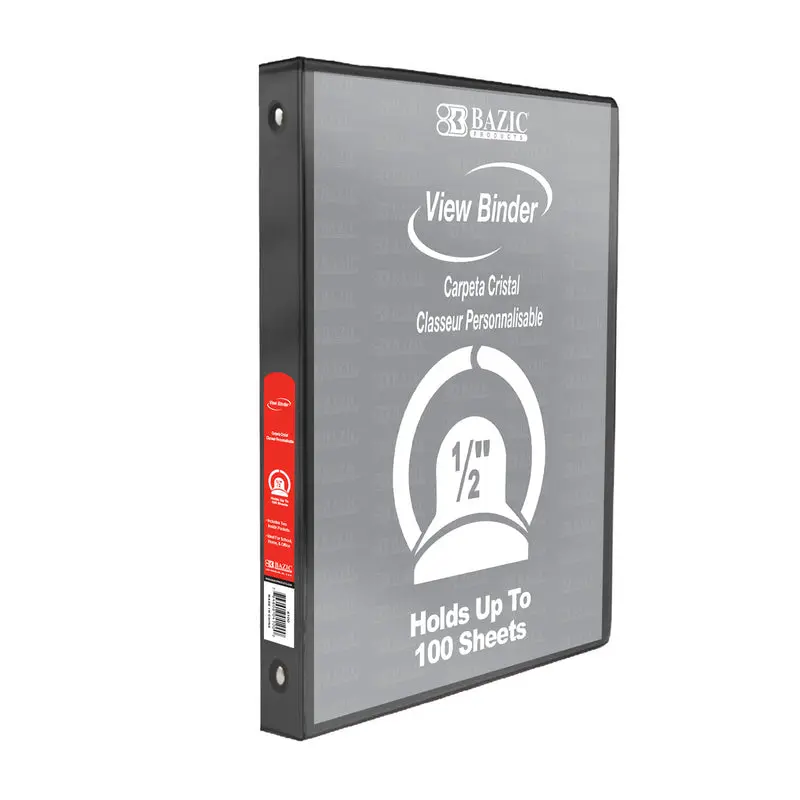 BAZIC 1/2" VU-BINDER BLACK#3141