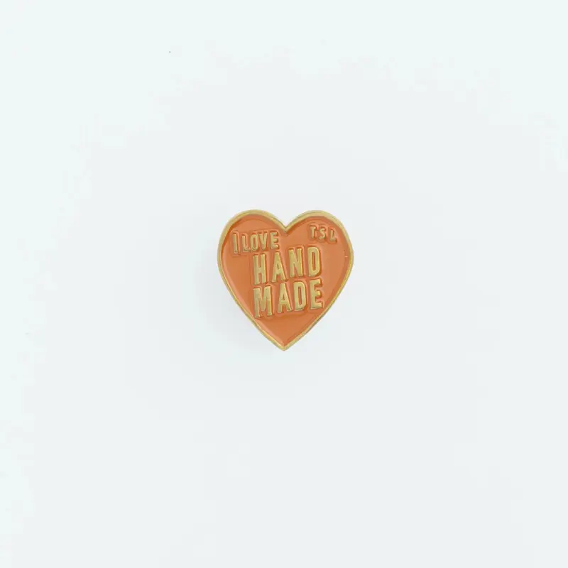 The Superior Labor Heart Logo Pin - Light Brown