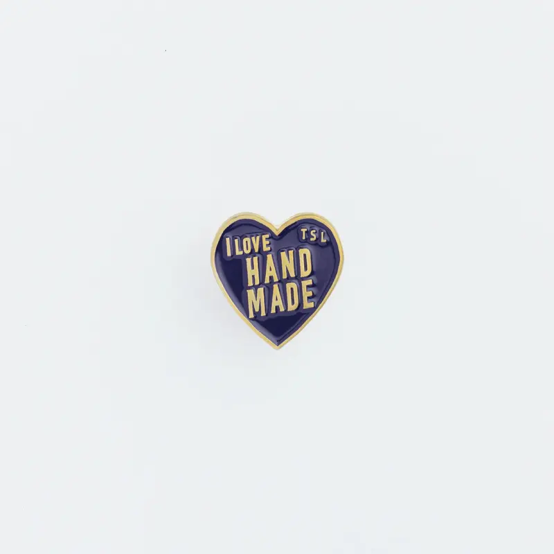 The Superior Labor Heart Logo Pin - Navy
