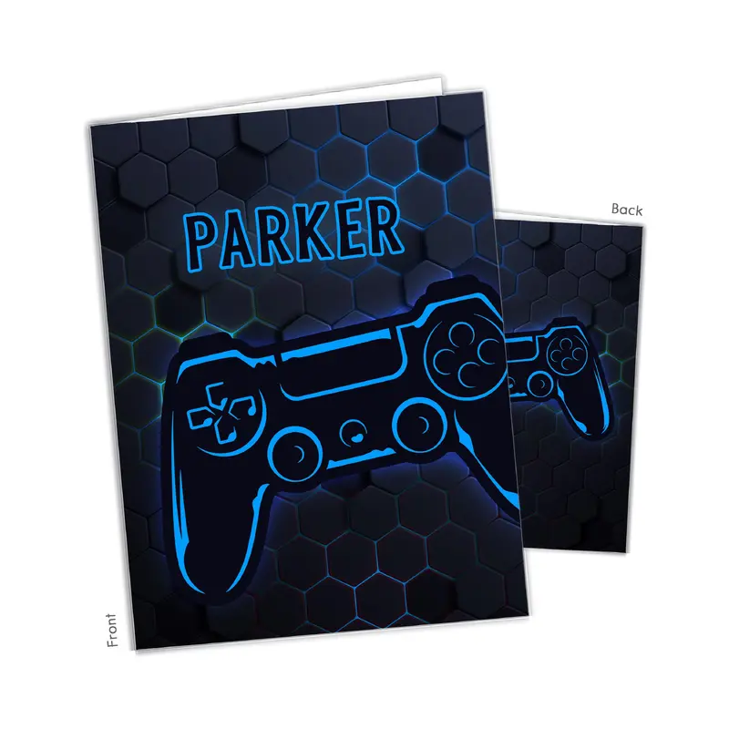 Video Game Personalized Custom 2-Pocket Folder  School Office Supplies1 - 2Pocket Folder