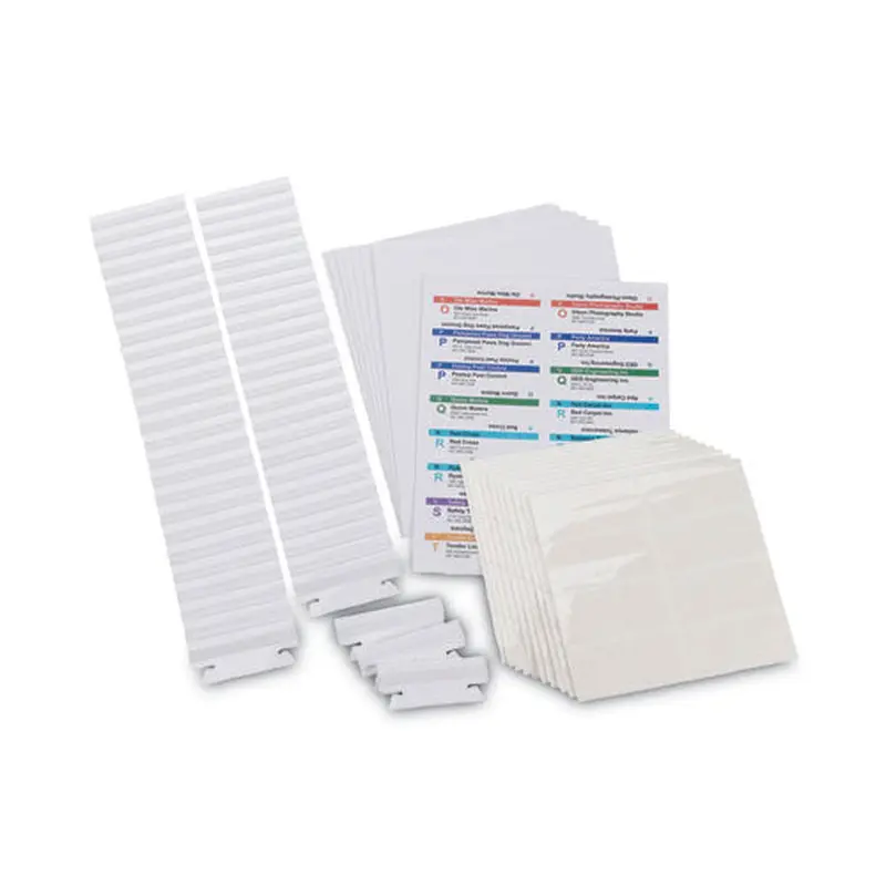 Viewables Hanging Folder Tabs And Labels, Complete Bulk Pack Refill, 1/3-cut, Assorted Colors, 3.5" Wide, 100/box