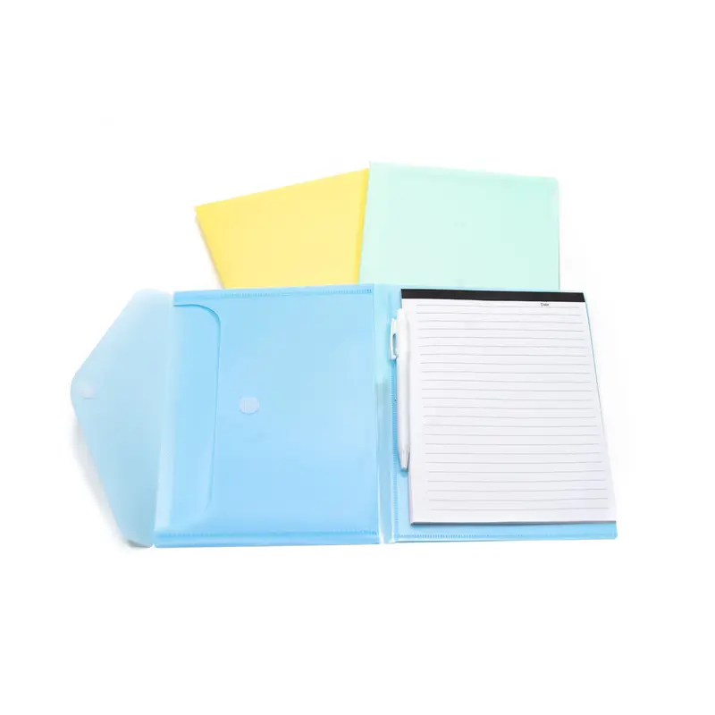 A5 notepad with 2-compartment sleeveAssorted