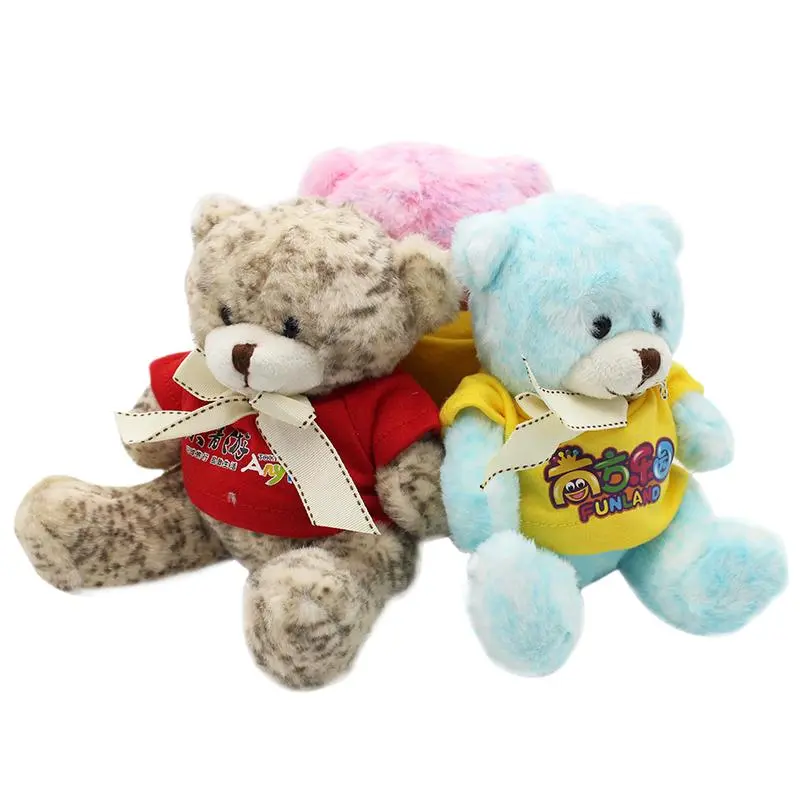 16cm Teddy Bear Plush Toy With Colourful Fur500 