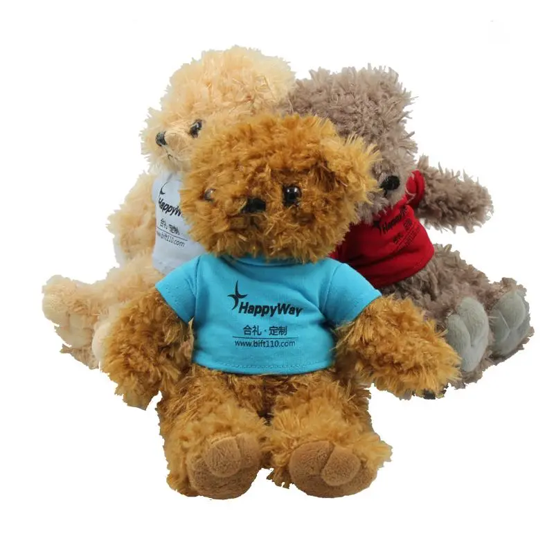20cm Teddy Bear Plush Toy With T-Shirt500 