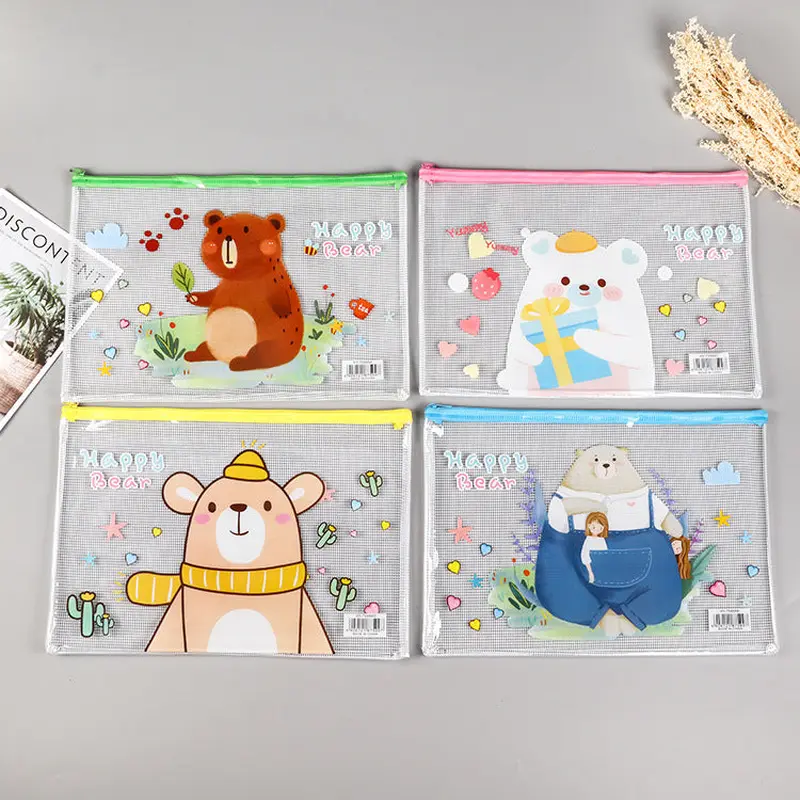 Bear Theme Zipper CaseA5