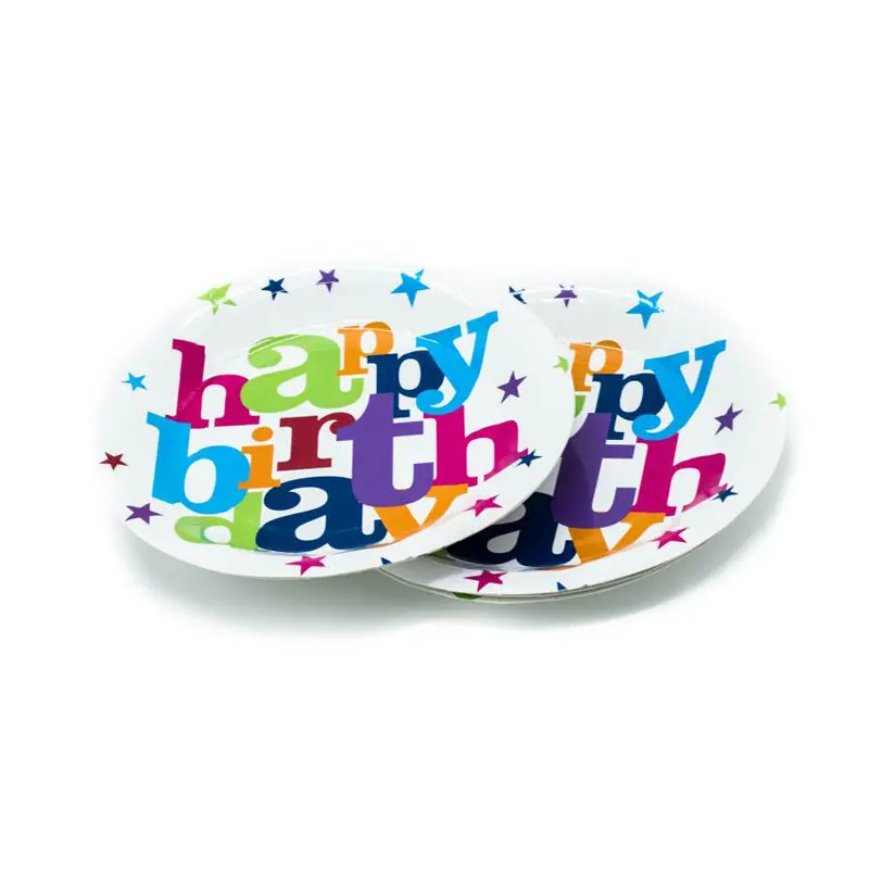 Birthday Party Paper Plates (6pc)Assorted