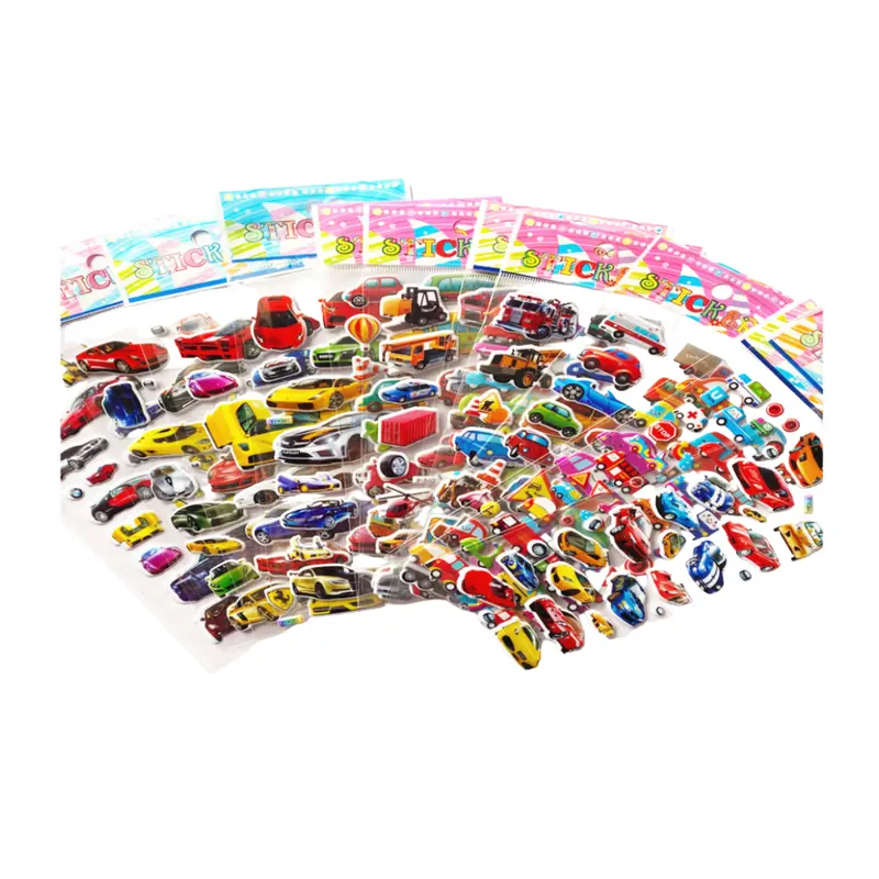 Transport Theme 3D Stickers