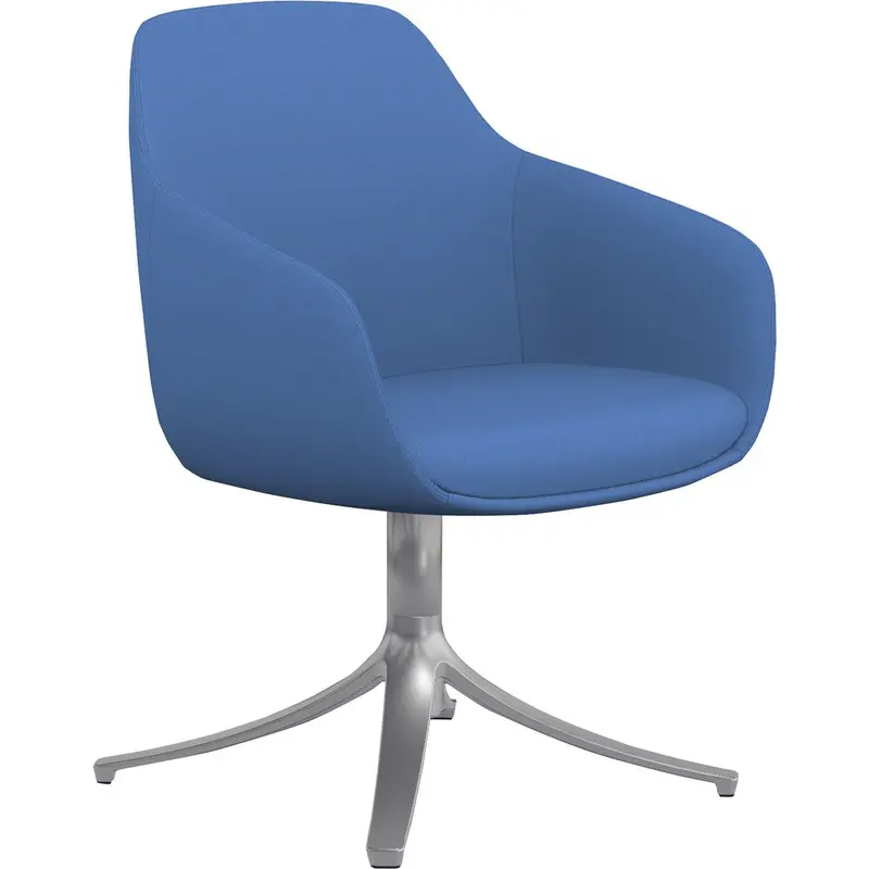 9 to 5 Seating Lilly Swivel Base Fabric Lounge Chair [SKU - NTF9134GTSFBU]EA
