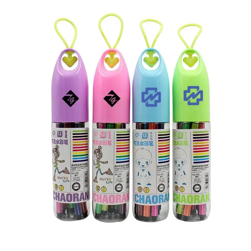Watercolour Marker Set In Bottle With Heart-Shaped Strap (12)2000 