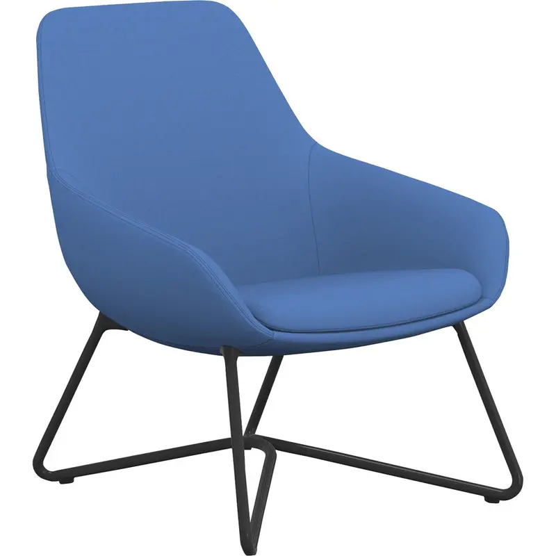 9 to 5 Seating W-shaped Base Lilly Lounge Chair [SKU - NTF9111LGBFBU]EA