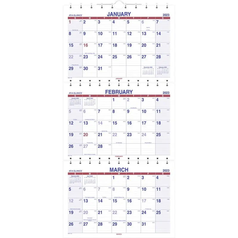 At-A-Glance Move-A-Page 3-Month Wall Calendar [SKU - AAGPMLF1128]EA