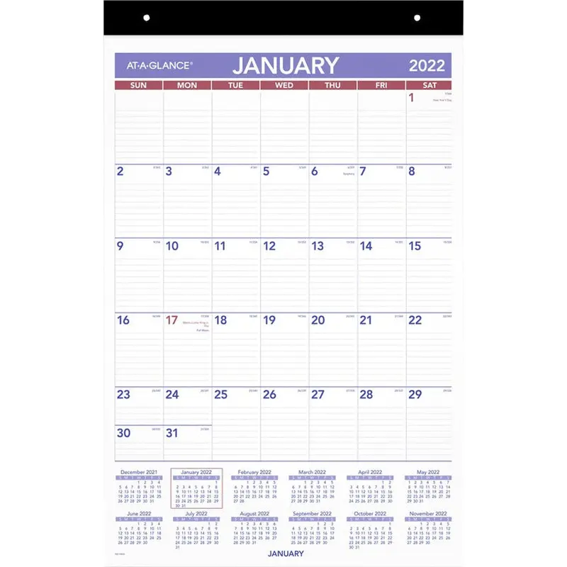 At-A-Glance Repositionable Wall Calendar [SKU - AAGPM17RP28]EA