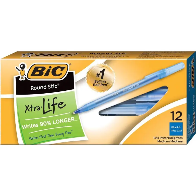 BIC Round Stic Ballpoint Pens [SKU - BICGSM11BE]DZ
