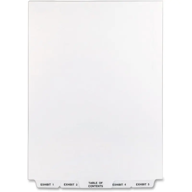 Avery Premium Collated Legal Exhibit Dividers with Table of Contents Tab - Avery Style [SKU - AVE11378]ST