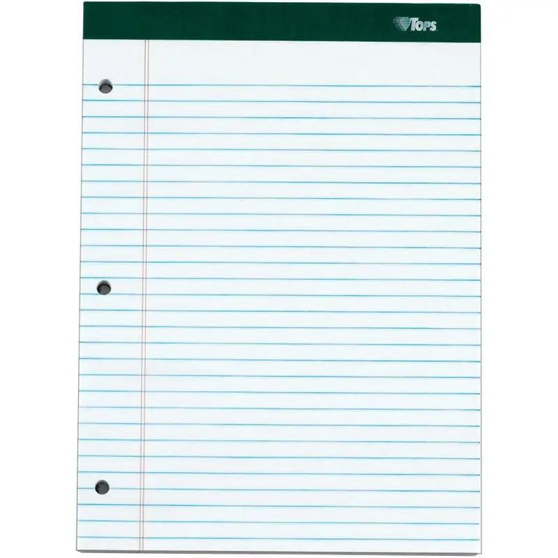 TOPS Docket 3-hole Punched Legal Ruled Legal Pads [SKU - TOP63437]PK